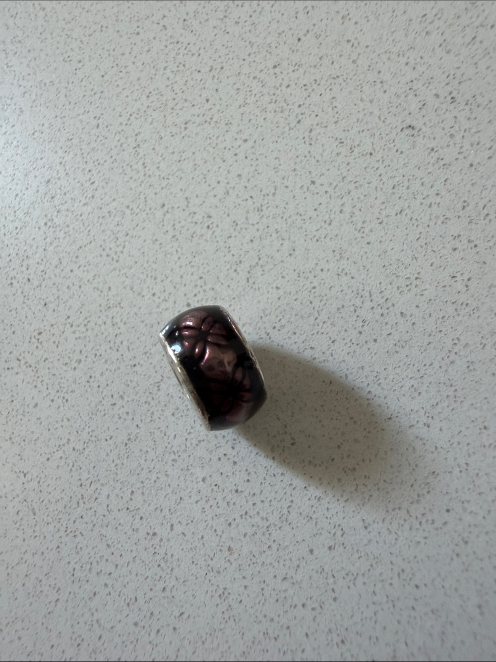 Pandora Purple Floral Enamel Charm
